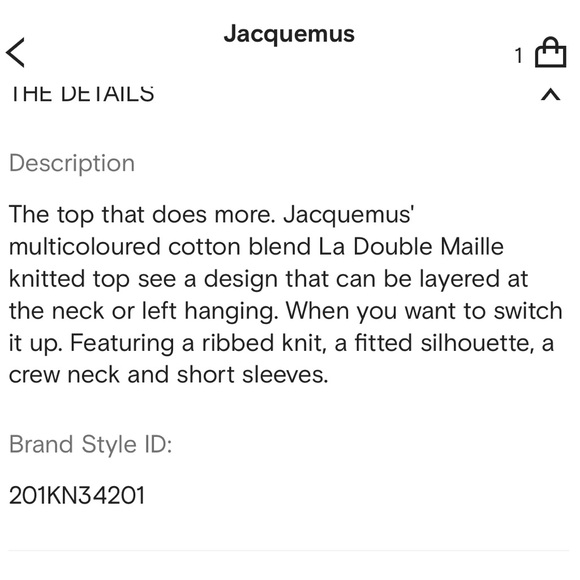 Jacquemus La double maille top - Picture 8 of 13
